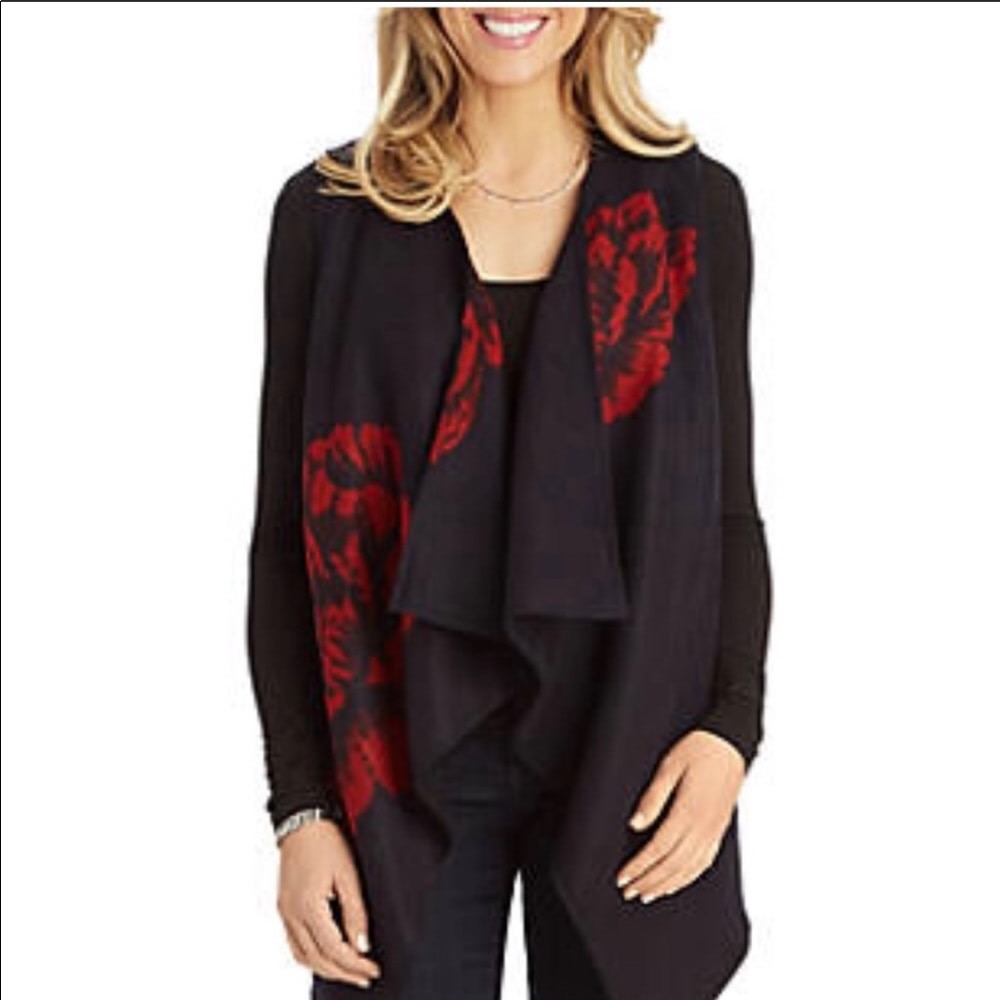 DEMOCRACY Cascade Front Vest NWT in Small